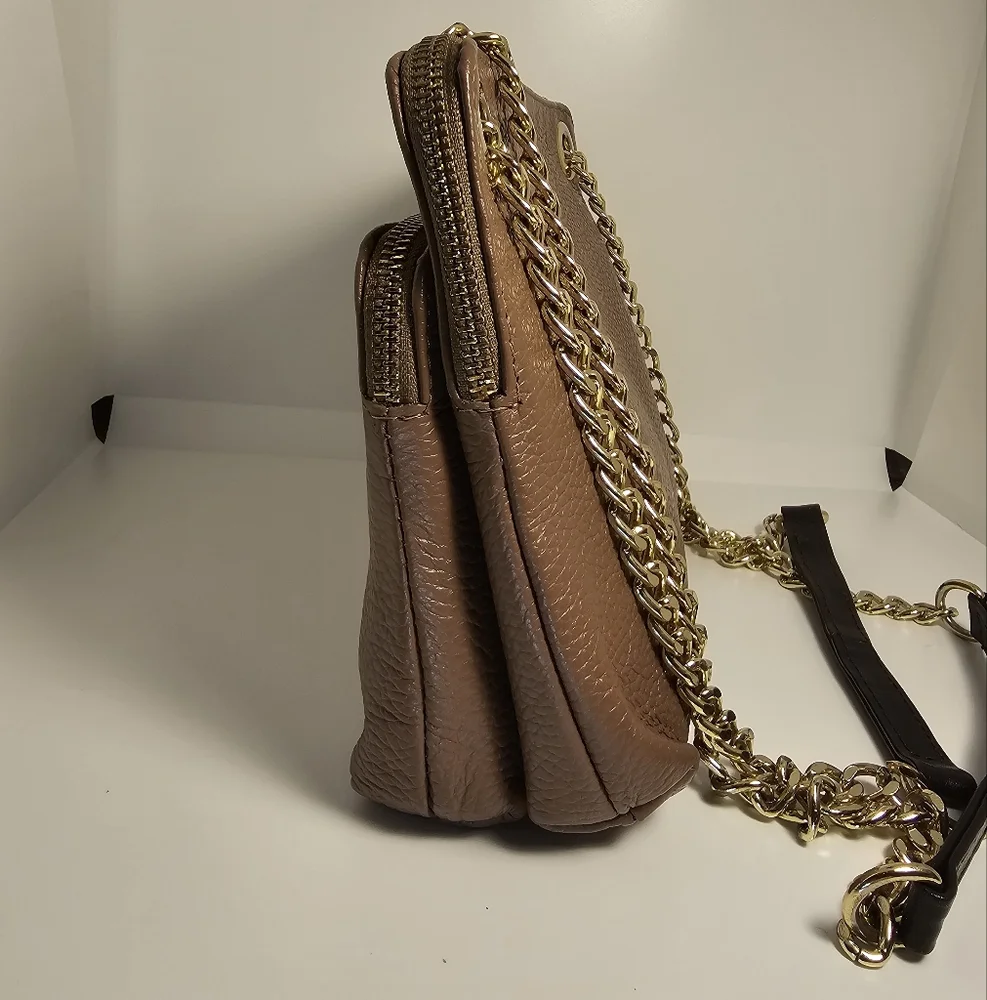 Valentina Brown Leather Shoulder Bag